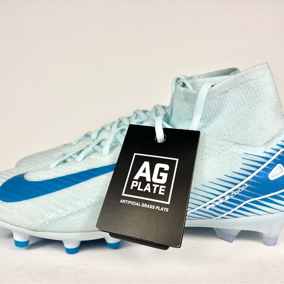 Nike Zoom Mercurial Superfly 10 Elite FG ‘Mad Ambition’ Glacier Blue Size 8.5 - Picture 5 of 9